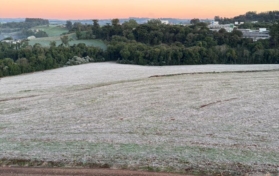 Pinhalzinho registra a temperatura mais baixa do ano