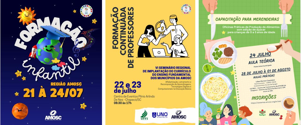Educação em movimento na região da AMOSC (Foto: Ascom)