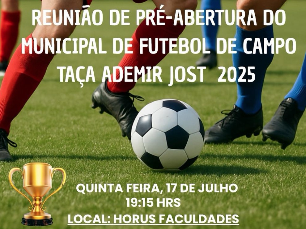 Campeonato Municipal de Futebol de Campo 2025 começa a ser organizado