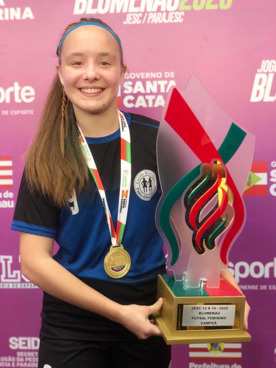 Atleta de Jardinópolis é campeã estadual e se prepara para defender SC no JEBs