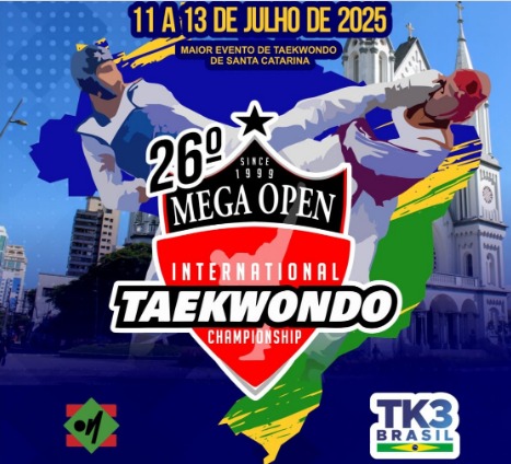 Itajaí sediará o 26º Mega Open Internacional de Taekwondo entre os dias 11 e 13 de julho (Foto: Divulgação)