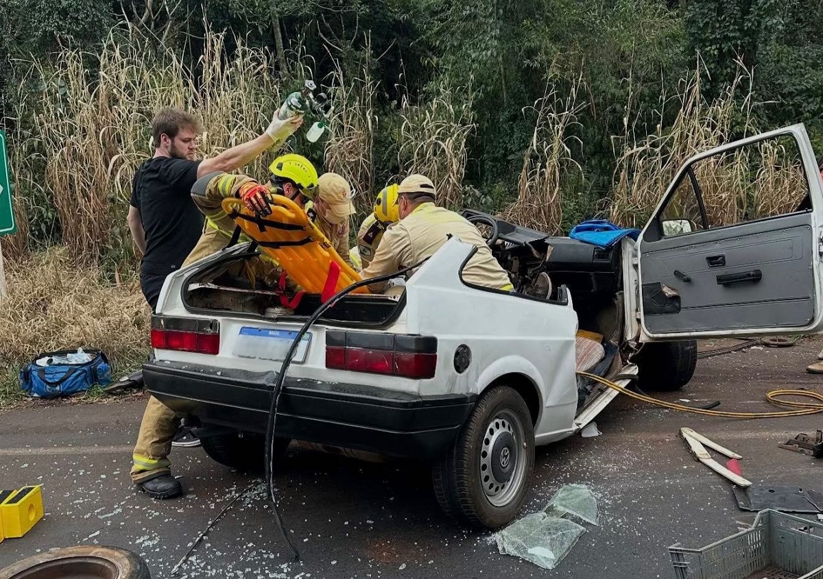 Dois médicos "surgem do nada", salvando motorista na hora certa